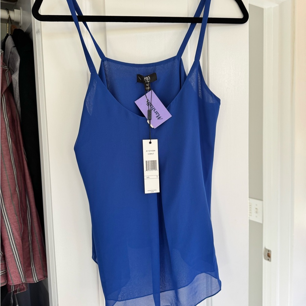 Vibrant Blue Sheer Camisole by Aritzia